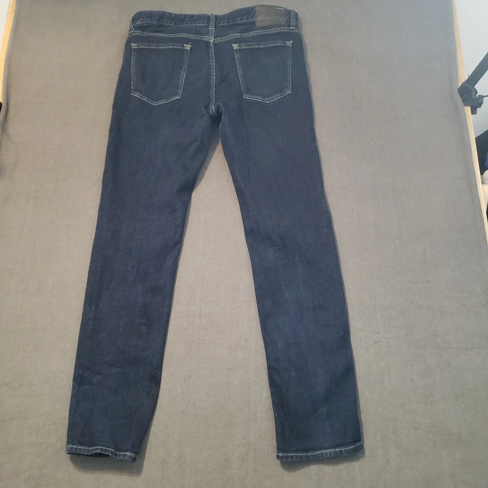 Five Four Jeans Mens 34 Blue Dark Wash Straight Leg Stretch Denim Pants‎